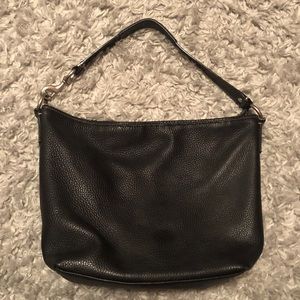 Coach: Sarah Hobo Black Leather Purse